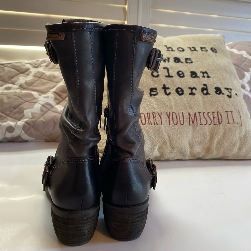 All leather Pikolinos brown boots, 38-7 - Picture 3 of 6